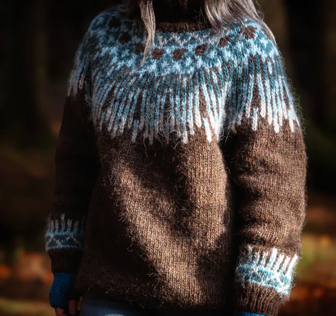 Hovedbilde Hopi POLAR chocolate - garnpakke