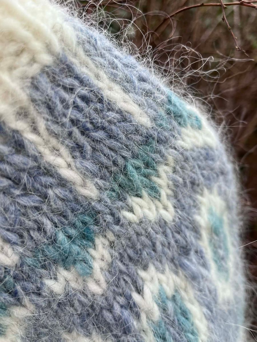 DALUR white - blue garnpakke