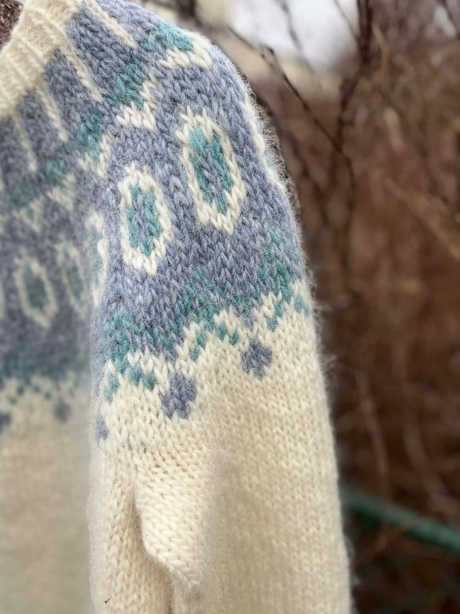 DALUR white - blue garnpakke