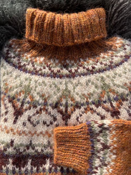 Hovedbilde ALASUQ POLAR amber heather - garnpakke 