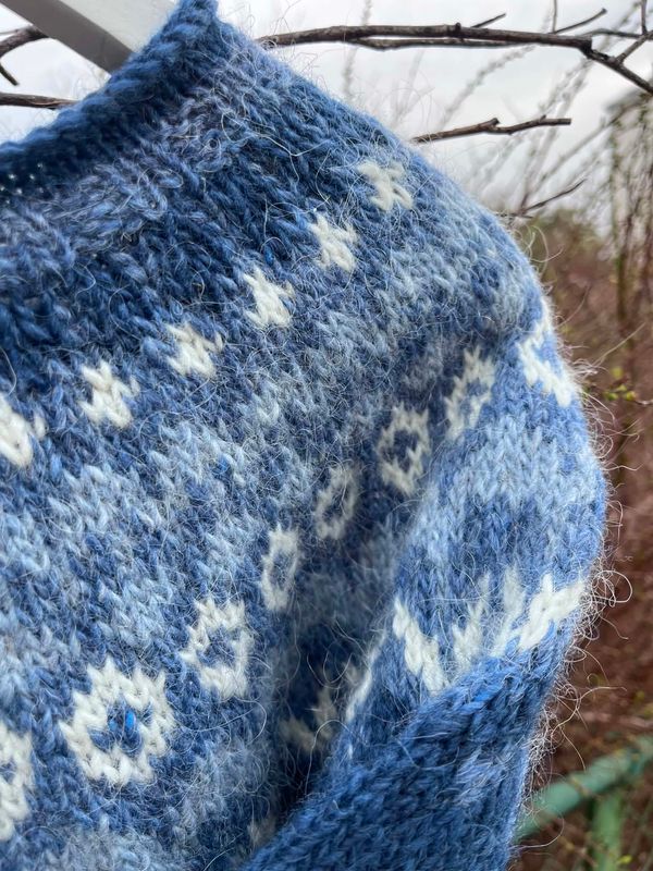 Riddari ocean blue - white  garnpakke