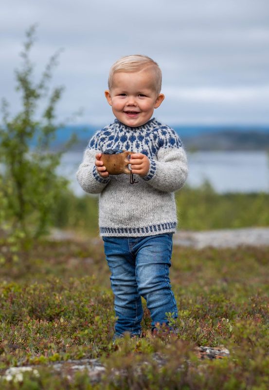 Blåbær Genser Mini - garnpakke