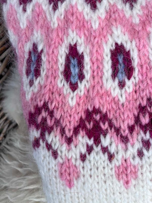 DALUR  white - pink garnpakke 