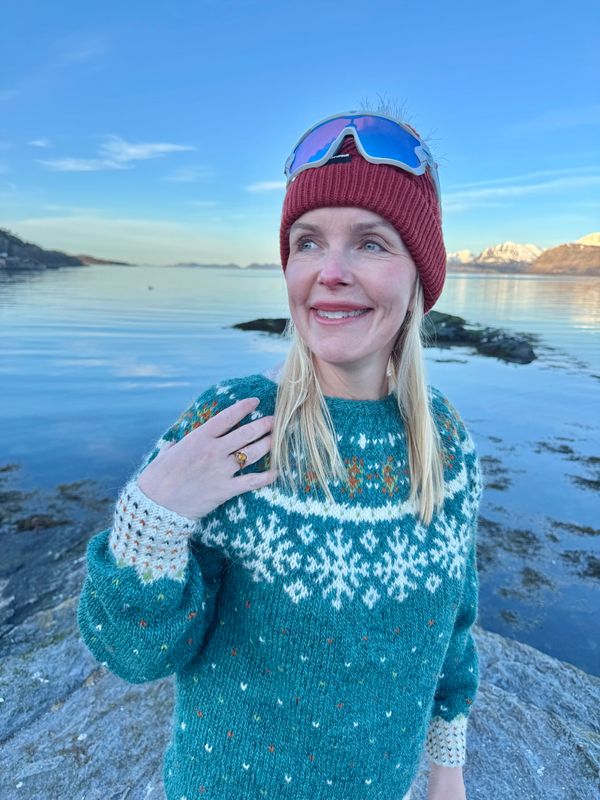 Johannes genseren - garnpakke grønn