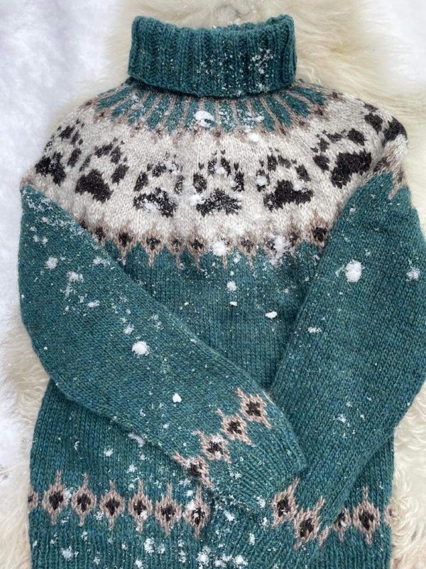 VILLMARKSGENSEREN teal heather- garnpakke