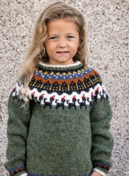 Hovedbilde Jólaköttur - garnpakke grønn